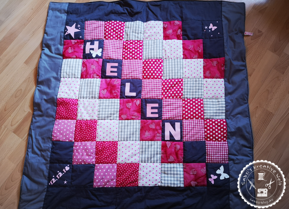 Krabbeldecke personalisiert für die kleine Helen